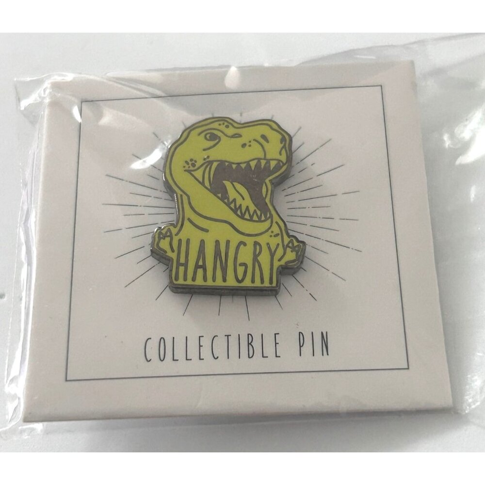 Pop Culture Hangry Dino Dinosaur Lapel Hat Vest Pin NEW